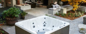Hot Tub in Outdoor Living Space